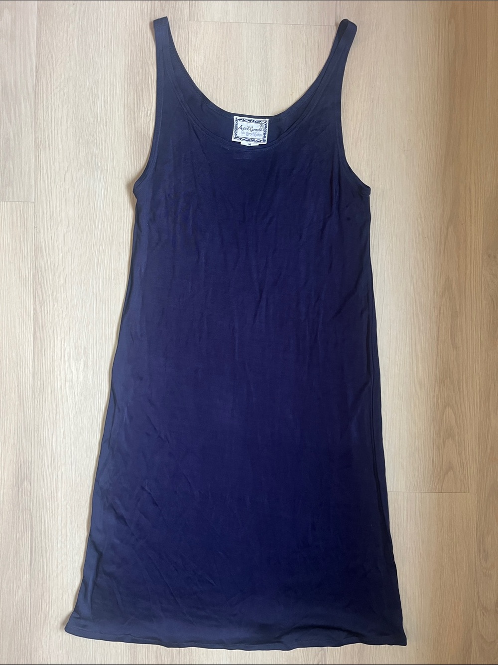 April Cornell Vintage 90’s Dark Blue Nightie Slip Dress Medium